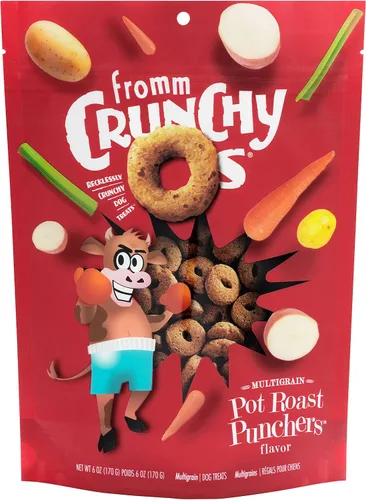 Vista 17 de Fromm Crunchy Os Bacon Blasters - Golosinas para perros con sabor a tocino, golosinas crujientes prémium para perros, receta de tocino, 6 onzas
