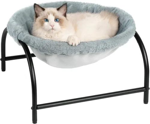 Vista 15 de JUNSPOW Cubierta de red de repuesto dedicada para cama de gato, transpirable, suave y duradera (negro)
