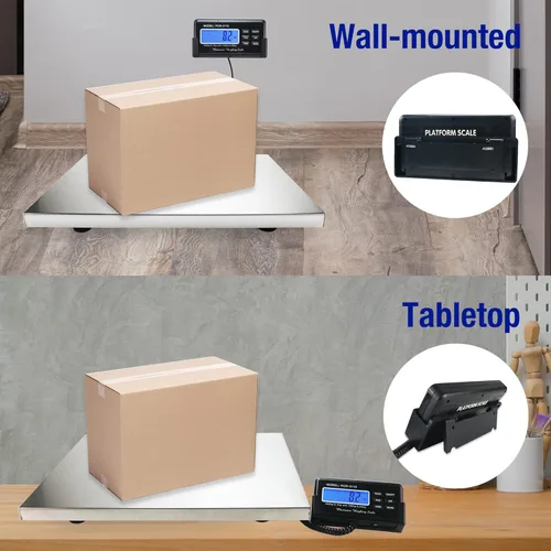 Vista 8 de Charmline Báscula postal digital de alta precisión de 660 libras x 0.1 libras, báscula veterinaria para mascotas con plataforma grande de acero