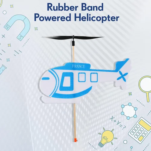 Vista 4 de Libima 40 piezas de hélice de plástico para actividades STEM, cuchillas de hélice resistentes al plegado con ganchos de banda de goma para aviones