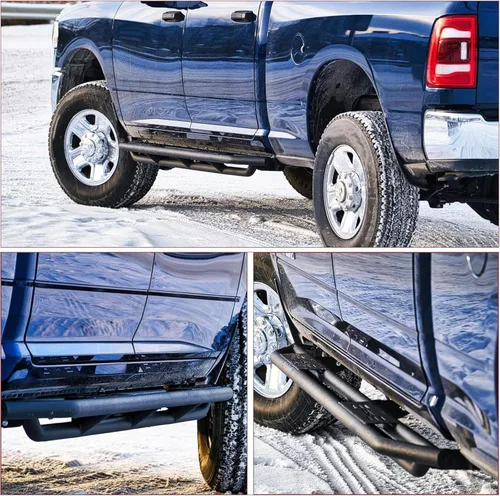 Vista 7 de oEdRo Estribos de 6 pulgadas compatibles con Dodge Ram 1500 2009-2018 y Ram 1500 Classic Quad Cab/Extended Cab 2009-2018 y Ram 1500 2019-2024
