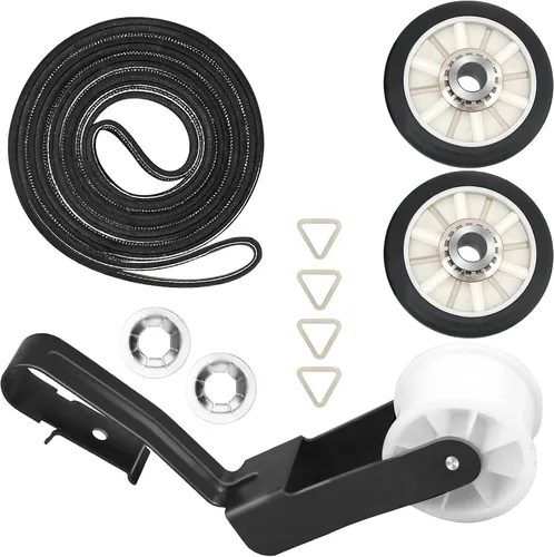 Kit de reparación de secadora 4392065 con 341241 Correa de secadora 691366 Polea tensora 349241T Rodillo de tambor de reemplazo para piezas de