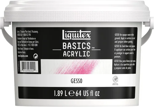 Vista 8 de Liquitex Basics Tubo mediano de Gesso para aplicación en superficies, 8.5 onzas