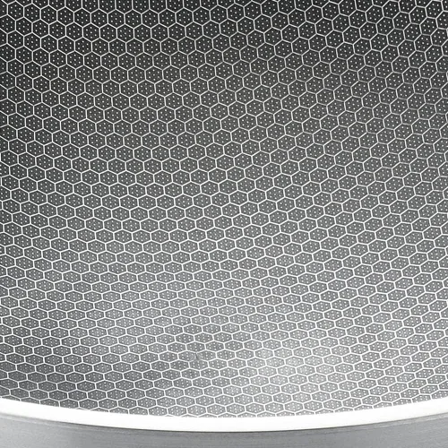 Vista 4 de Exquisita sartén antiadherente SUS 316 de siete capas de acero inoxidable, sartén antiadherente de siete capas de acero inoxidable