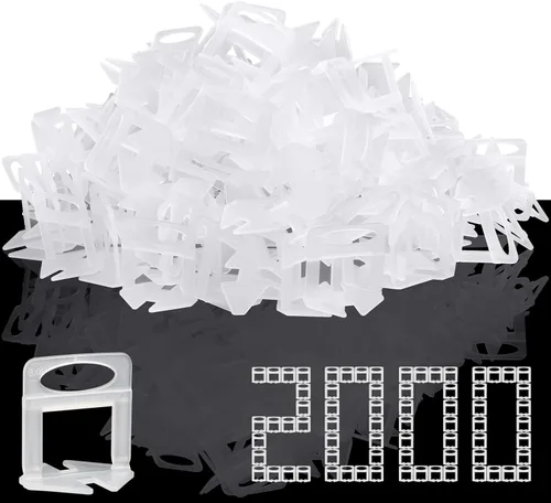 Vista 9 de DGSL Sistema de nivelación de azulejos, 400 piezas separadores de azulejos clips de herramientas de azulejos de 1/16 pulgadas, herramientas