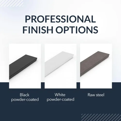 Vista 5 de Soportes de Hierro - Soporte Oculto para Encimera de Isla - Soportes Resistentes para Encimeras de Granito - Soportes de Acero para Isla de Cocina