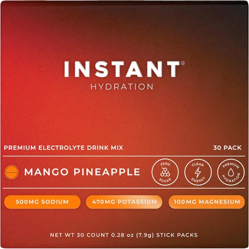 Vista 14 de Instant Hydration Paquetes de electrolitos en polvo – Mezcla de bebida de limón y lima – Cero azúcar – Keto, vegano, sin gluten, sin OMG – Aumenta