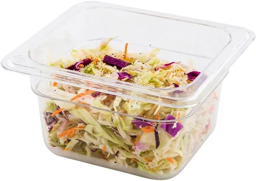 Vista 21 de Restaurantware Met Lux - Contenedor de almacenamiento de alimentos de tamaño completo de 1 8 pulgadas de profundidad, medidas graduadas