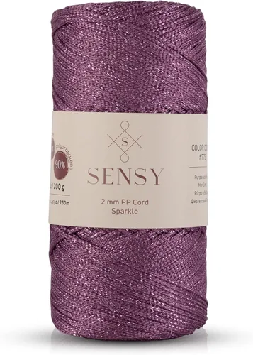 Vista 148 de Sensy Premium 2mm 229.5 metros de cuerda de poliéster 100% cordón de polipropileno Cordón de macramé 2mm Cordón para bolso de crochet Hilo