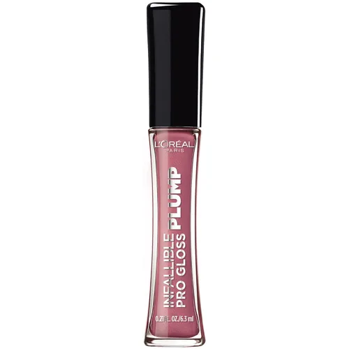 Vista 14 de L'Oréal Paris Infallible Pro Gloss Plump - Brillo labial con ácido hialurónico, brillo voluminizador de larga duración, los labios se ven Blossom