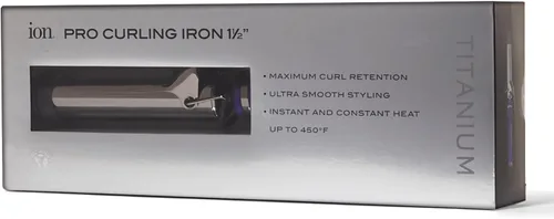 Vista 4 de Ion Titanium Pro Rizador de pelo, 1 pulgada, se calienta hasta 450 °F, máxima retención del rizo, voltaje dual