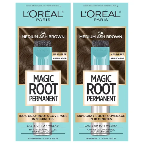 Vista 19 de L’Oréal Paris - Tinte permanente para el cabello Magic Root, kit de tinte de 10 minutos para rescatar las raíces con 100% de cobertura de canas, 2 2