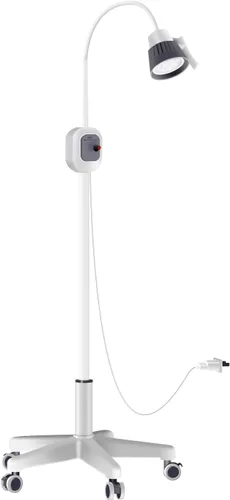 Lámpara de examen quirúrgico de 12 W con ruedas universales Rotación de 360 ° Tipo de soporte de piso Tipo de soporte de piso LED Examen de cuello