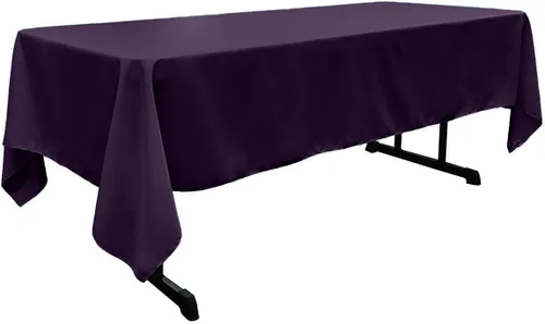 Vista 57 de New Creations Fabric & Foam Inc - Mantel rectangular de popelina de poliéster de 60 pulgadas de ancho por 120 pulgadas de largo. (Avocado)
