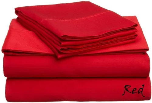 Vista 36 de LaxLinen Sábanas Aqua - Juego de sábanas de tamaño matrimonial de 4 piezas (ajustadas, planas, 2 fundas de almohada), bolsillo extra profundo