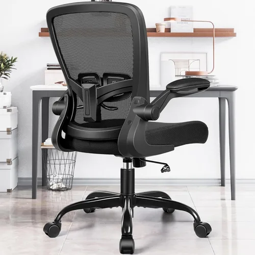 Vista 14 de FelixKing Silla de oficina, silla de escritorio con soporte lumbar suave, silla ergonómica para computadora con reposacabezas, respaldo alto