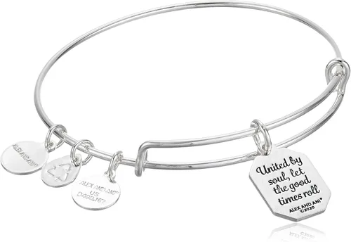 Vista 3 de Alex and Ani - Pulsera Because I Love You, Metal, No es una piedra preciosa