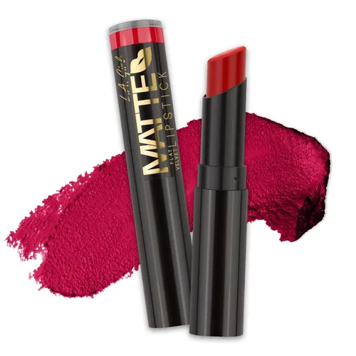 Vista 10 de L.A. Girl Lápiz labial mate de terciopelo plano, Bite Me GLC810