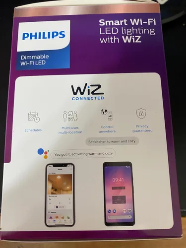 Vista 2 de PHILIPS Soft White BR30 LED 65-Watt Equivalent Dimmable Smart Wi-Fi Wiz Connected Wireless Light Bulb (1-Pack)