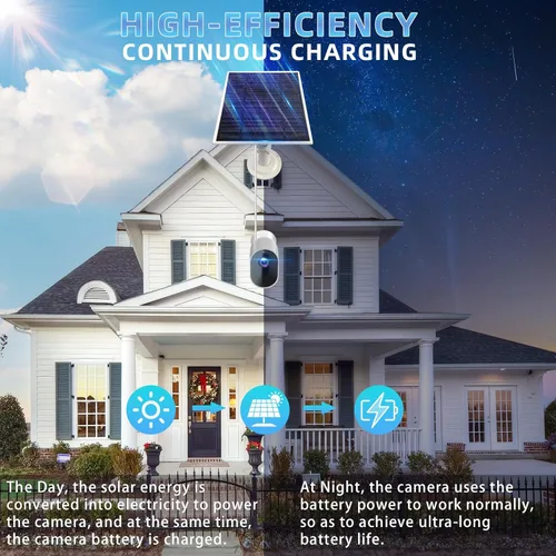 Vista 3 de Cargador de panel solar de 6V 4.5W para Arlo Pro 4, 3, 5S 2K, Ultra, Ultra 2, Go 2 - Fuente de alimentación continua impermeable IP65