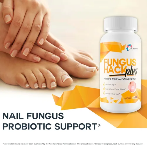 Vista 3 de Fungus Hack Plus - Probiótico de hongos internos - Probiótico antifúngico - Tratamiento de hongos en las uñas - Este tratamiento de hongos