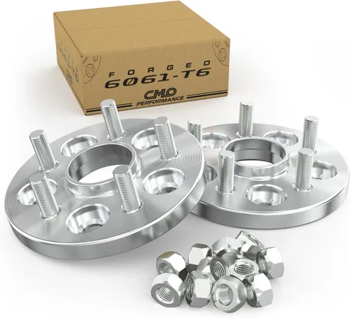 Customadeonly Adaptadores de rueda de 5x114.3 a 5x120 (2 piezas de 15mm de grosor) Hubcéntricos M12x1.5 Espárragos Compatible para Mazda Mitsubishi