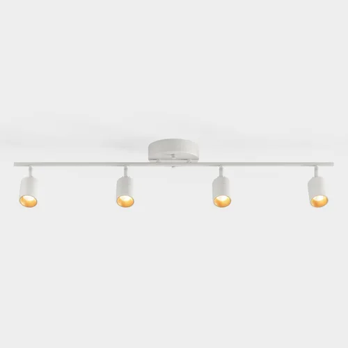 Vista 22 de Shura Luz de Riel Negra de 3 Luces con Cabezales Ajustables, Bombillas LED Integradas, Kit de Iluminación de Riel de 2 pies, Luz de Techo, 3000K