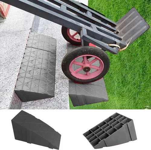 Rampa portátil de plástico ligero, para entrada, coche, silla de ruedas, rampa de carga, motocicleta, bicicleta (color : 1 pieza, tamaño: