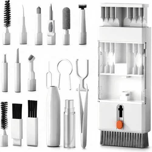 Kit limpiador multifuncional 22 en 1 para AirPods y dispositivos electrónicos, teclado, computadora portátil para iPad, iPhone, cámara, auriculares,