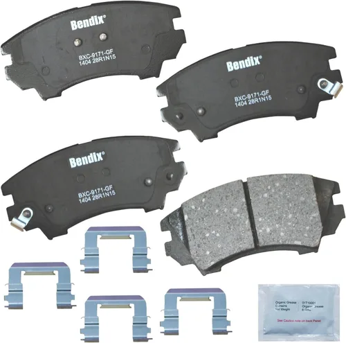 Vista 89 de Pastillas de Freno Delanteras Cerámicas Bendix Priority1 CFC430A para Modelos Selectos INFINITI G35, I30, Nissan 350Z, Altima, Juke, Maxima, Sentra