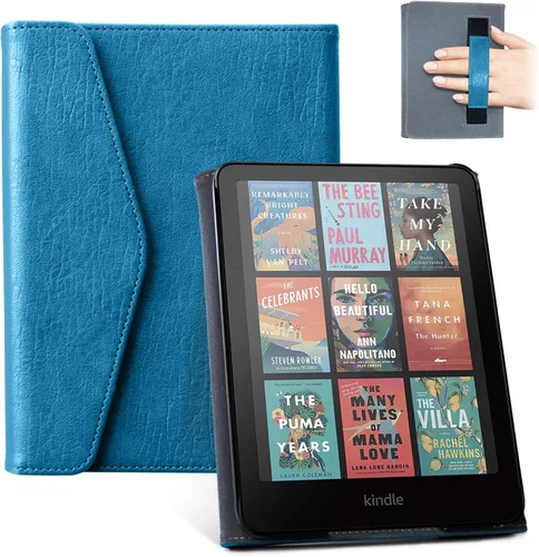Vista 39 de CoBak Funda inteligente para Kindle Paperwhite de 6.8" de 11ª generación 2021 con función de encendido automático, ligera, delgada, de piel **Salvia