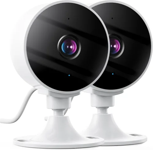 Vista 8 de Cámaras inalámbricas 2K para cámara de seguridad del hogar, cámara para mascotas interior con aplicación para teléfono, visión nocturna, alerta