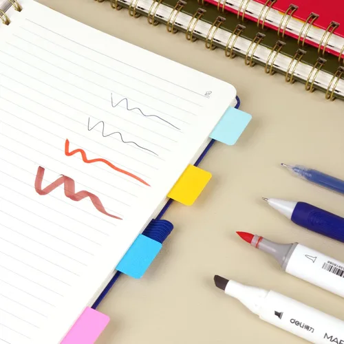 Vista 6 de POPRUN Lined Spiral Journal Notebook for Women & Men, 7-1/4" x 9-1/2", 220 Numbered Pages, College Ruled Hardcover Notebook for Work, Journals for