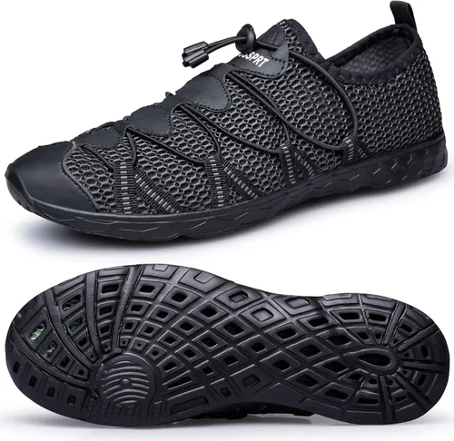 DOUSSPRT Women's Water Shoes Quick Drying Sports Aerobics Beach Swim River Pool Aqua Shoes