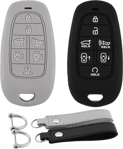 Vista 29 de Funda para Llavero de Silicona para Auto Compatible con Ford F150 Explorer Mustang Edge, para Lincoln MKZ MKX MKC con 5 Botones, Protector Completo