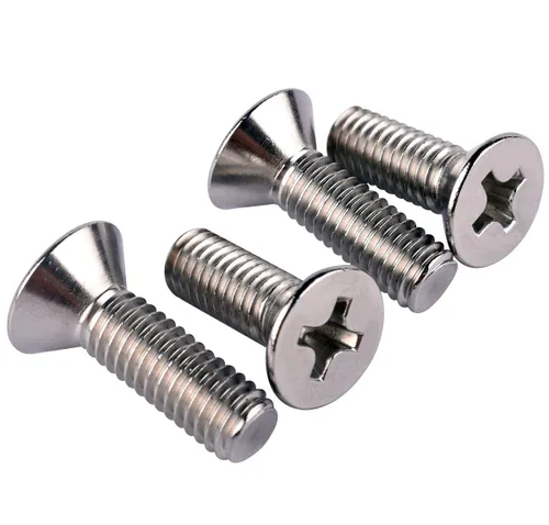 Vista 23 de 20 piezas de tornillos de máquina Phillips de cabeza avellanada plana de 1/4-20 x 1-1/2" UNC, acero inoxidable 304 18-8, rosca completa, rosca gruesa