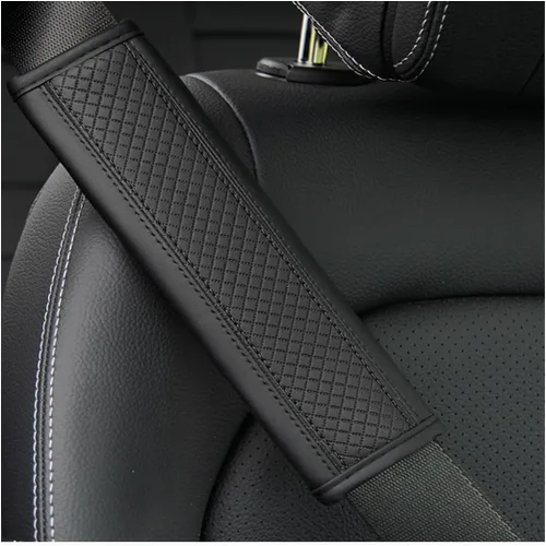 Vista 13 de Osilly 2 piezas de fundas para cinturón de seguridad de coche, protección de hombro de fibra de carbono, cojín suave para cinturón de seguridad
