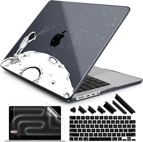 Vista 11 de DONGKE Funda para M5 MacBook Pro de 14 pulgadas 2025 2024-2021 M4 M3 M2 M1, cubierta de carcasa dura de plástico compatible con A3434 A3112 A3401