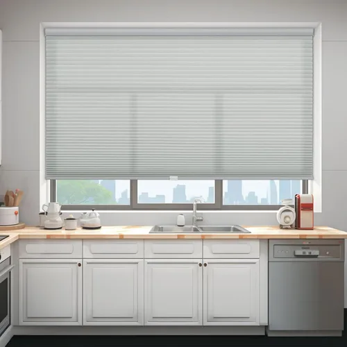 Vista 19 de Changshade Persianas celulares opacas de tamaño personalizado, sin cables, con el diámetro de panales de 1.5 pulgadas, para oficina, sala de estar