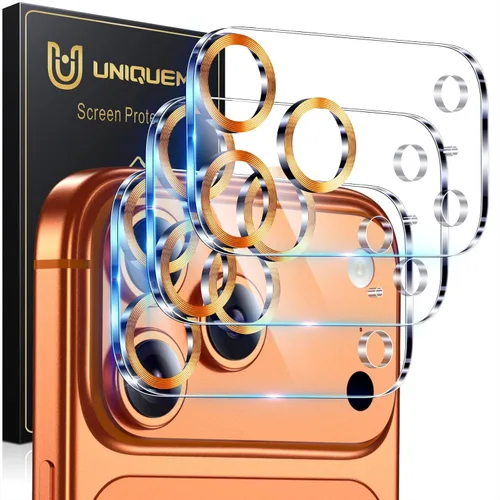 Vista 22 de UniqueMe para Paquete de 3 Protectores de Lente de Cámara para iPhone 15 Pro/iPhone 15 Pro Max, [Protección contra Caídas] [Compatible con Fundas]