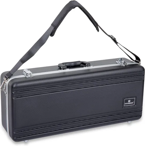 Vista 12 de Crossrock Funda para saxofón alto de ABS – Textura de diamante azul rectangular, interior de terciopelo azul profundo, cerradura de seguridad