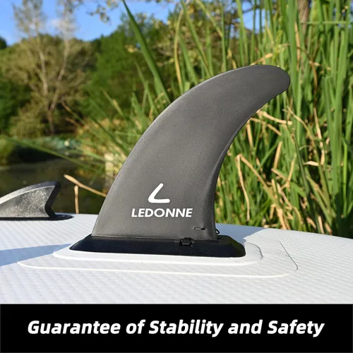 Vista 7 de LEDONNE Aleta de centro de surf y SUP de 9 pulgadas, 2 piezas (USD 4.99/1 piezas) con 1 pin adicional Instalación sin herramienta-Aleta de 9