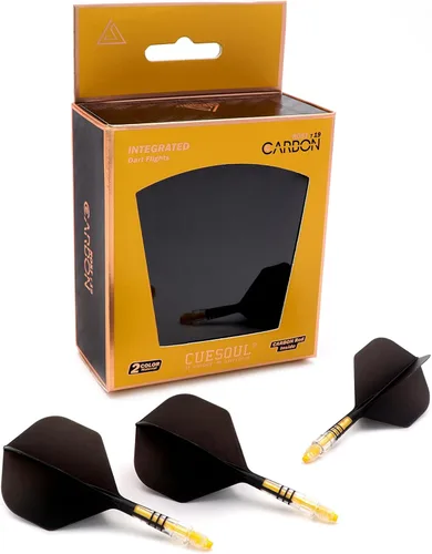 Vista 4 de CUESOUL ROST T19 - Eje de dardos integrado de carbono y forma estándar de vuelo, juego de 3