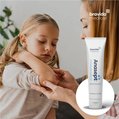 Vista 5 de Anasept - Gel antimicrobiano para piel y heridas, tubo de 3 oz