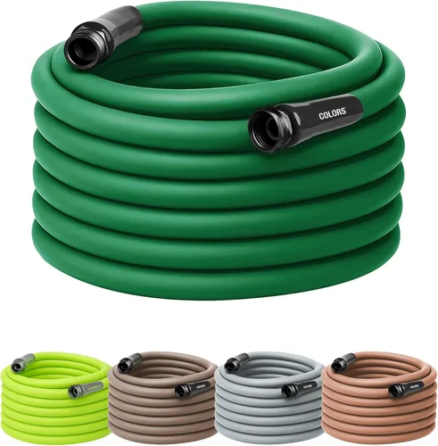 Vista 58 de Flexzilla - Manguera de jardín de 5/8 pulgadas x 100 pies, manguera de agua ligera para todo tipo de clima, resistente y flexible, conexiones sin