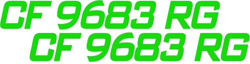 Vista 4 de Juego de 2 calcomanías personalizadas para identificación de casco de registro de barco o PWC