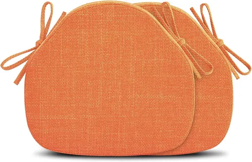 Shinnwa Juego de 2 Cojines para Sillas de Comedor, Almohadillas de Asiento Windsor de Espuma de Alta Resistencia, Cojines para Sillas de Cocina con
