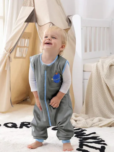 Vista 48 de Sincere Saco de dormir para bebé, primavera, otoño, cálido, saco de dormir para caminar con piernas, mantas de pijama, 6 meses a 4 años