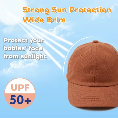 Vista 58 de Peecabe Gorra de béisbol para niños pequeños, unisex, de algodón, ajustable, para bebés, niños, gorra de béisbol para niñas de 1 a 5 años