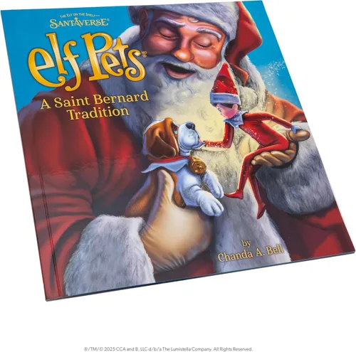 Vista 11 de The Elf on the Shelf Elf Pets Saint Bernard Book & Plush